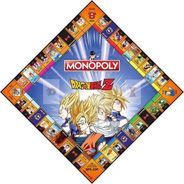tablero monopoly dragon ball